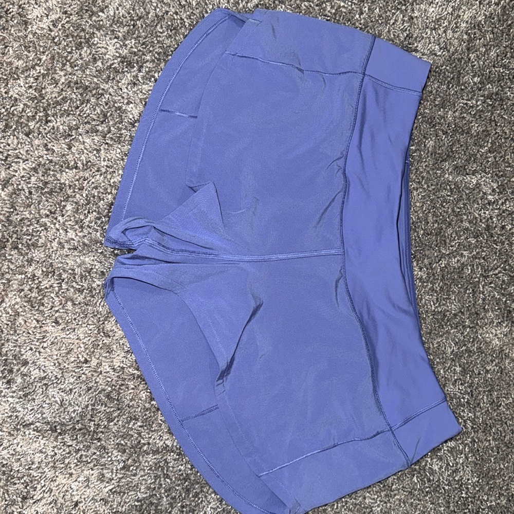 size 8, low rise, lululemon speed ups, in indigo